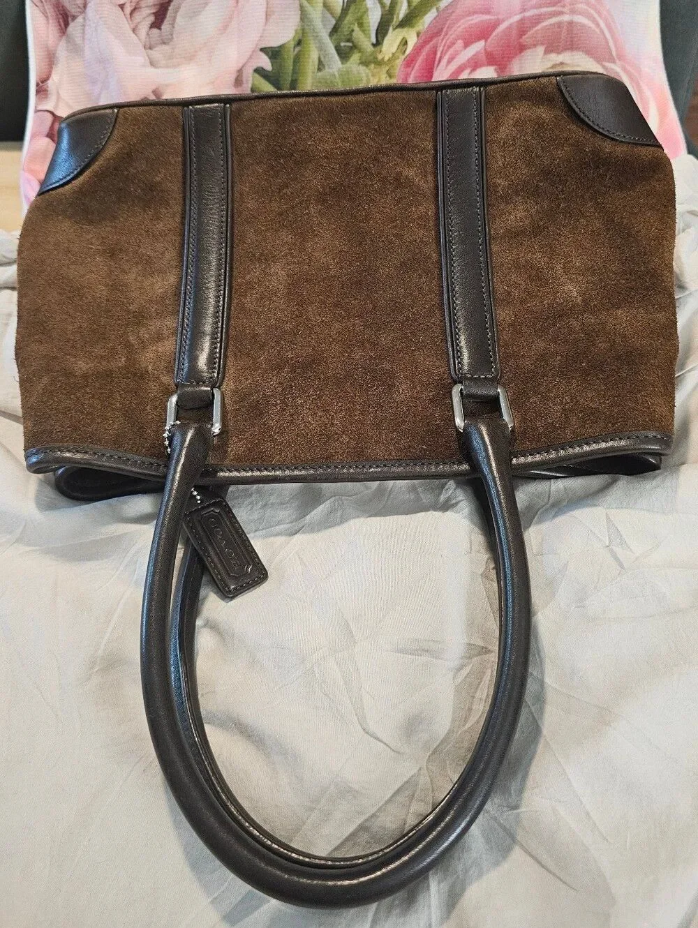 Coach Hampton Suede Tote